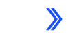 Pyxl logo white with blue x